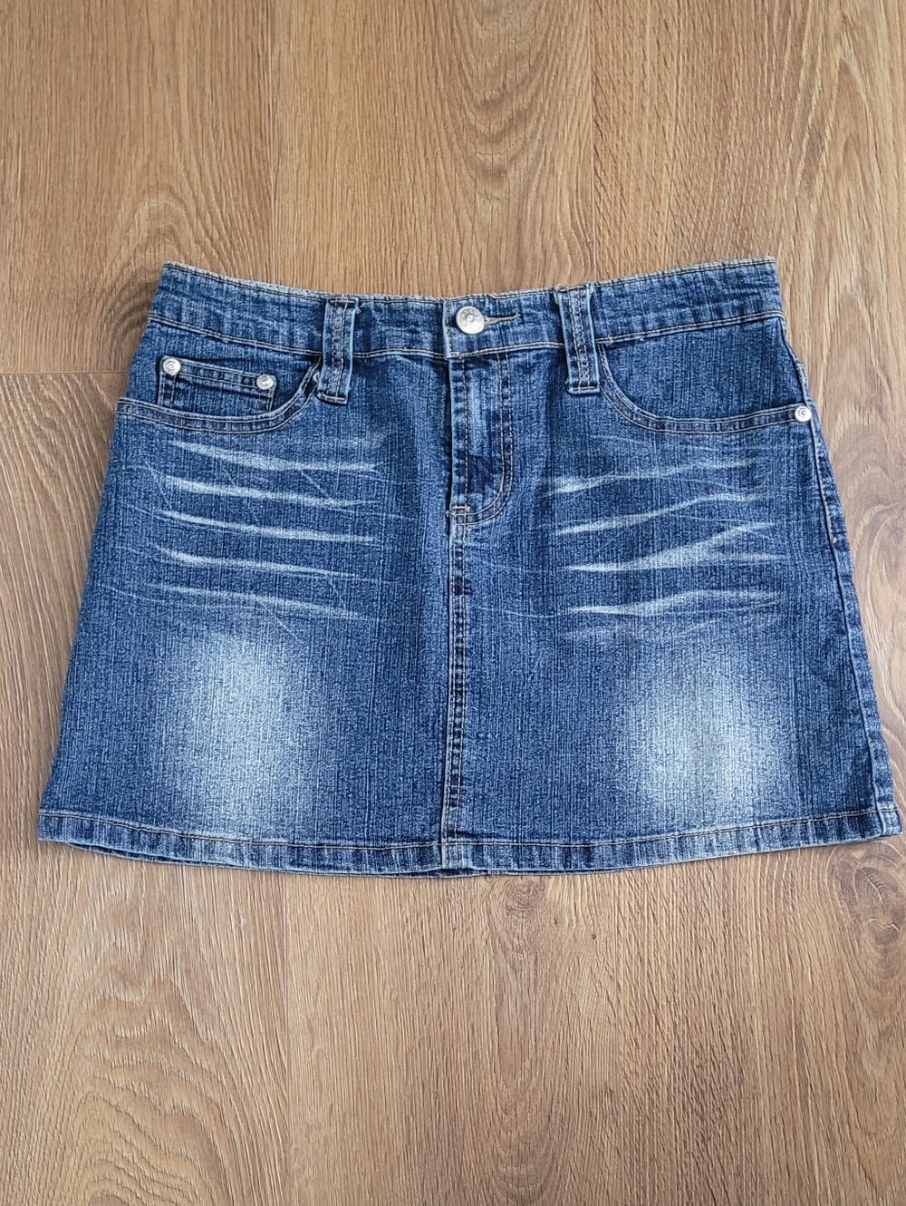 Classic Blue Denim Mini Skirt
